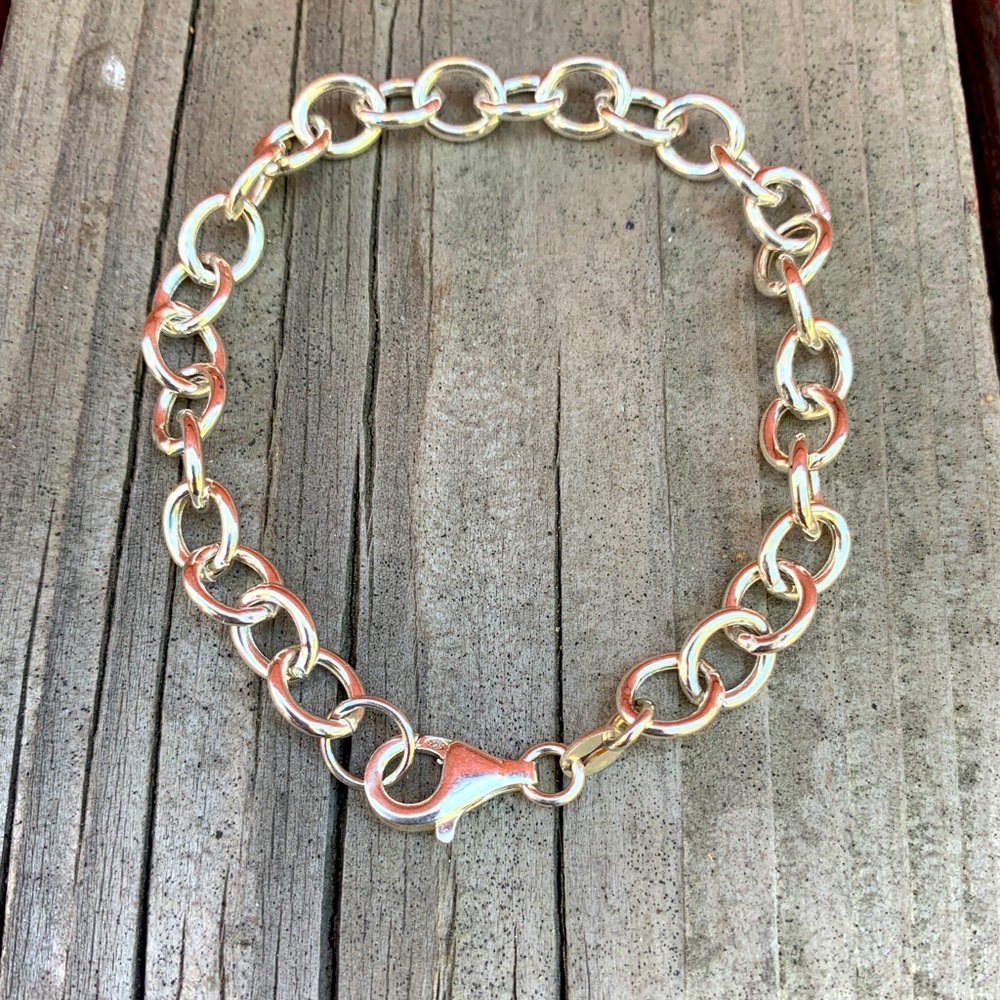 Soldered Link Silver Bracelet